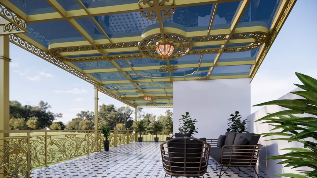 mái che sân vườn